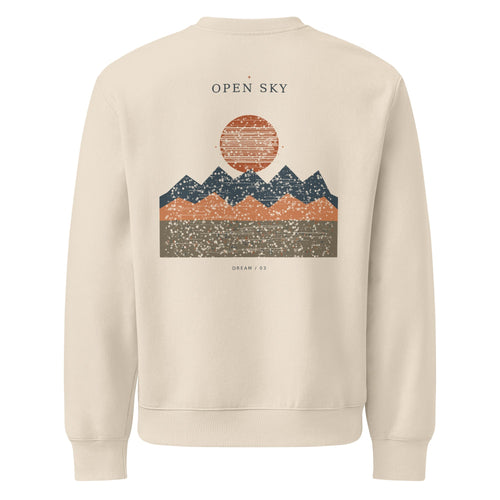 DREAM / 03 — Open Sky in Dust, clean back view with approved Open Sky artwork