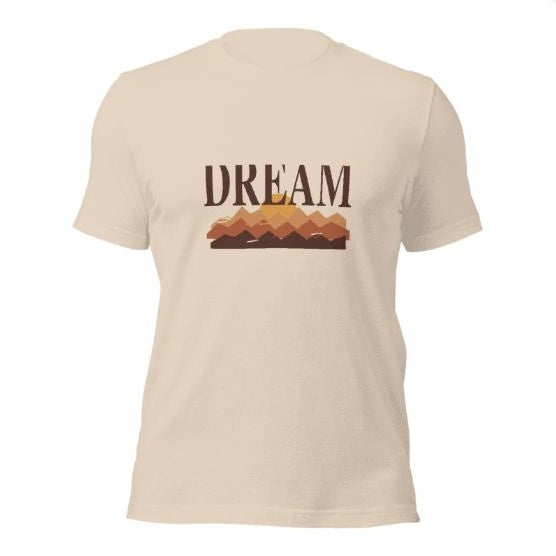 DREAM Tee in Soft Cream, front view