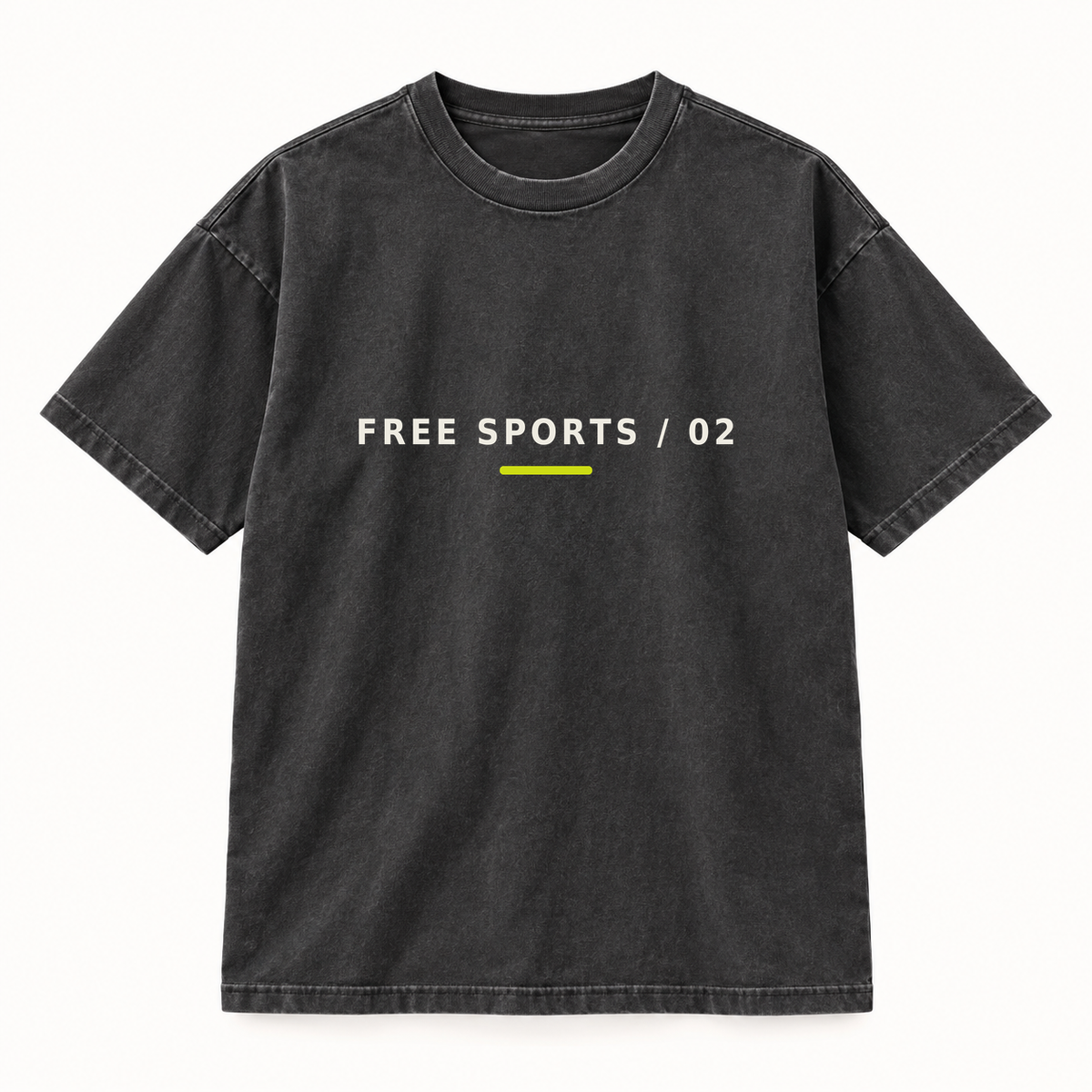 FREE SPORTS / 02 — No Price to Play clean front in Faded Black