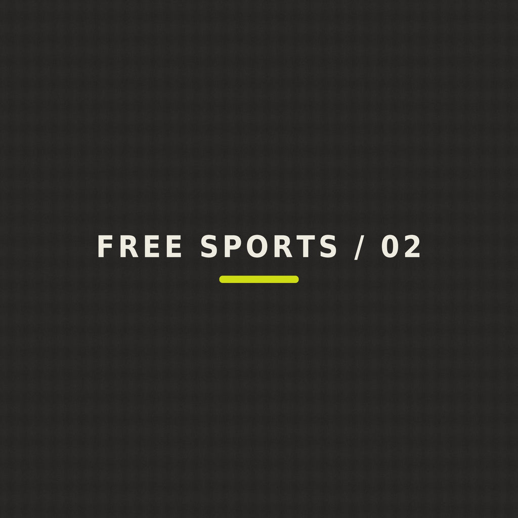 FREE SPORTS / 02 — No Price to Play exact front print detail