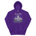 Taos Frequency — New Mexico Hoodie in Purple, front view showing the enlarged original graphic.