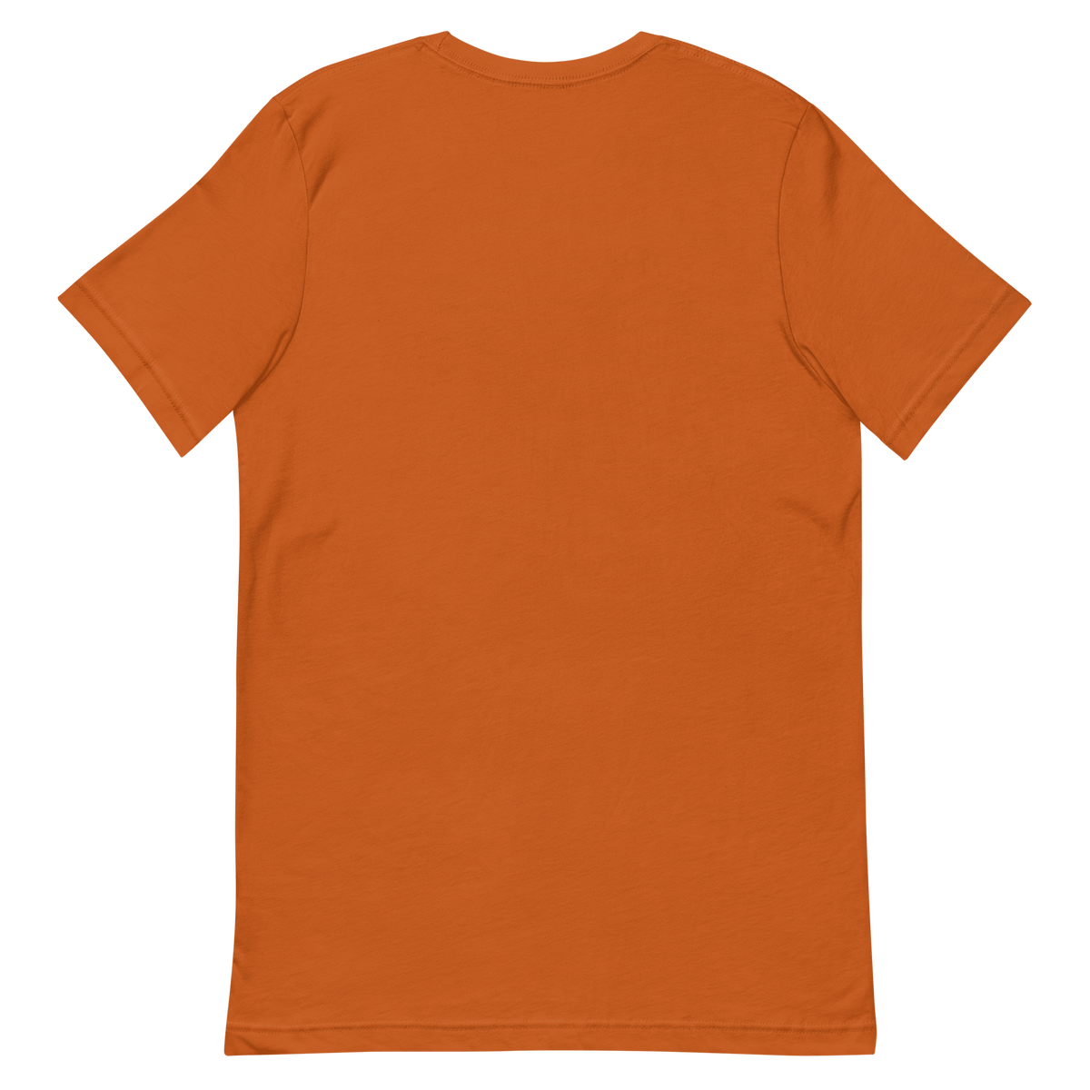 High Desert Speed — New Mexico Tee in Autumn, back view with no print.