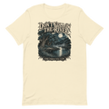 Don't Follow the River — New Mexico Tee in Natural, front view showing the enlarged original graphic.