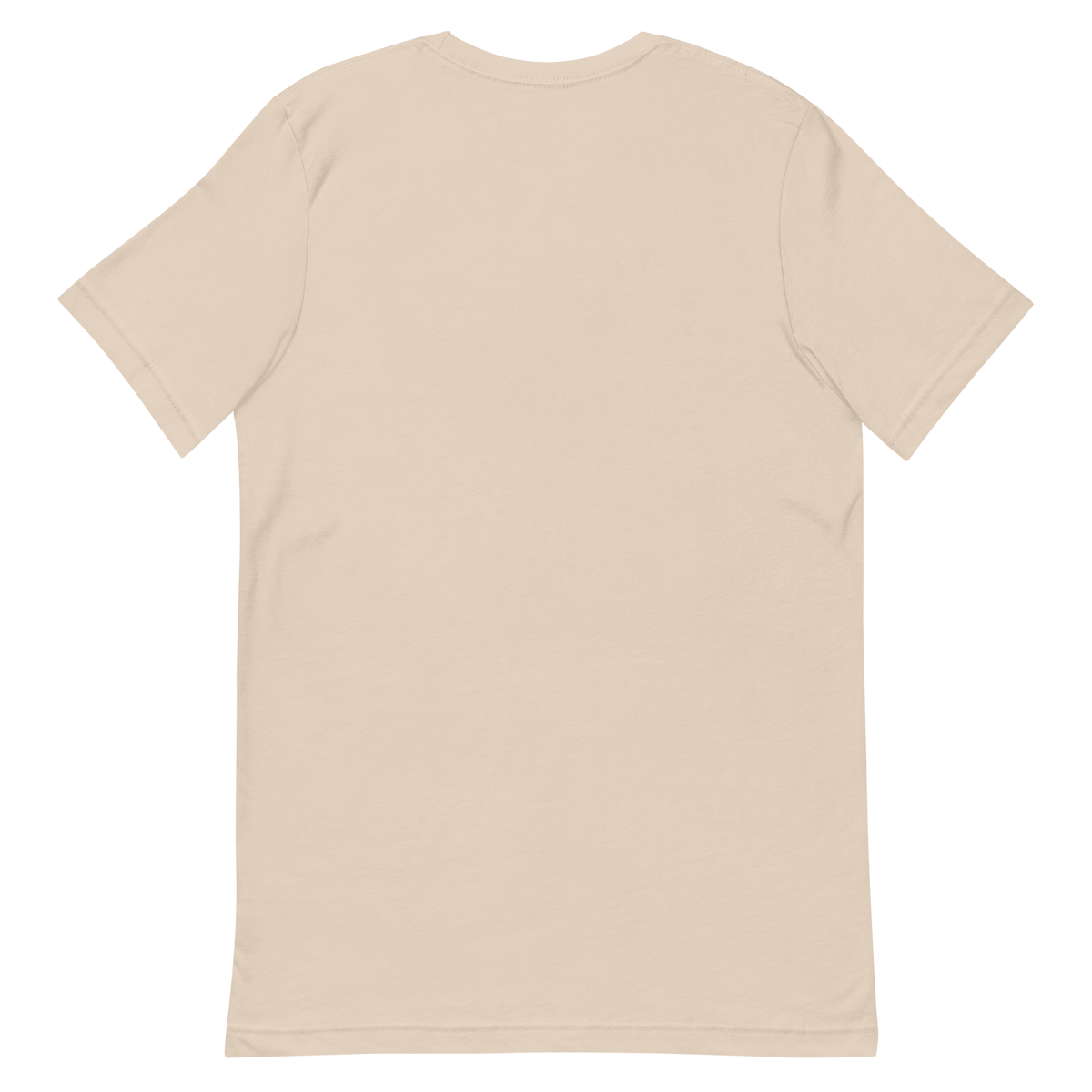 Neon Miles — New Mexico Tee in Soft Cream, back view with no print.