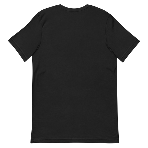 Christmas Is the Call — New Mexico Tee in Vintage Black, back view with no print.